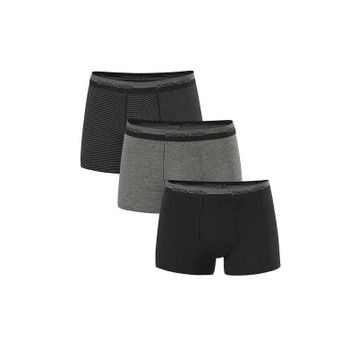 Pierre Cardin 3'lü Çizgili/Düz Erkek Boxer
