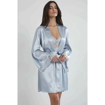 Pierre Cardin 4090 Mist Midi Dantel Sabahlık Gecelik Set