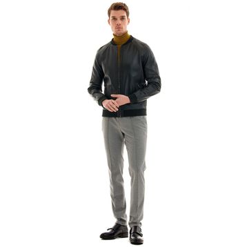 Pierre Cardin 48 Siyah Erkek Deri Ceket