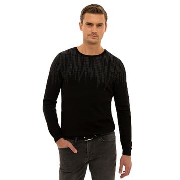 Pierre Cardin 50227828-VR046 Siyah Erkek Kazak