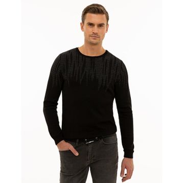 Pierre Cardin 50227828-VR046 Siyah Erkek Kazak