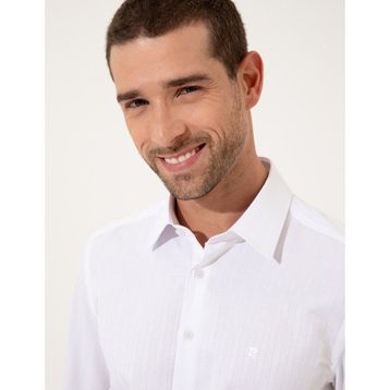 Pierre Cardin 50247116-VR013 Beyaz Slim Fit Uzun Kollu Erkek Gömlek