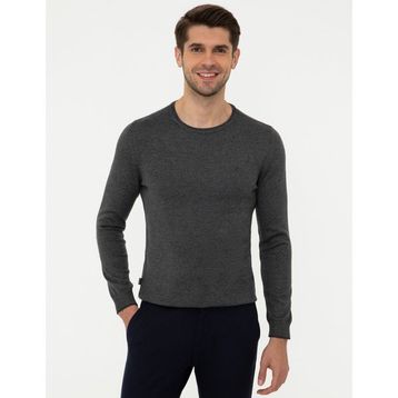 Pierre Cardin 50248582-VR086 Gri Melanj Erkek Kazak