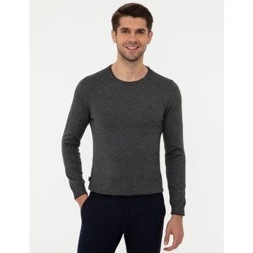 Pierre Cardin 50248582-VR086 Gri Melanj Erkek Kazak