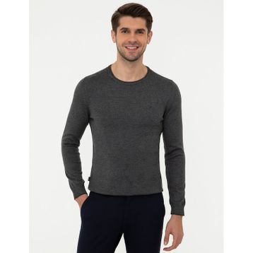 Pierre Cardin 50248582-VR086 Gri Melanj Erkek Kazak