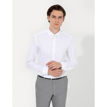 Pierre Cardin 50251106-VR013 Beyaz Erkek Smokin Gömleği