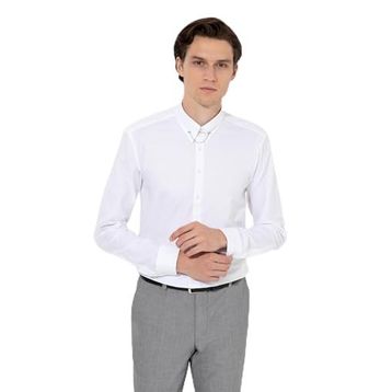 Pierre Cardin 50251106-VR013 Beyaz Erkek Smokin Gömleği