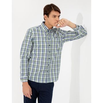 Pierre Cardin 50254710-VR054 Yeşil Erkek Gömlek