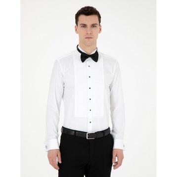 Pierre Cardin 50256425-VR013 Beyaz Erkek Gömlek