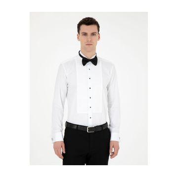 Pierre Cardin 50256425-VR013 Beyaz Erkek Gömlek