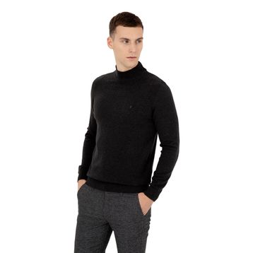 Pierre Cardin 50256965-VR081 Antrasit Melanj Erkek Kazak