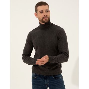 Pierre Cardin 50257158-VR086 Gri Melanj Erkek Kazak