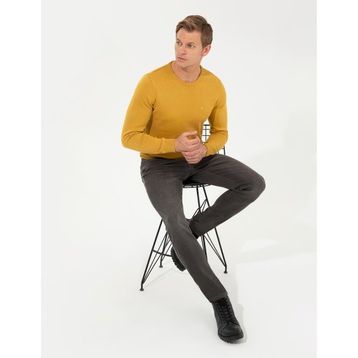 Pierre Cardin 50257290-VR072 Hardal Erkek Kazak