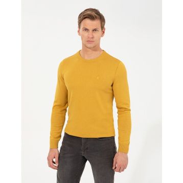 Pierre Cardin 50257290-VR072 Hardal Erkek Kazak