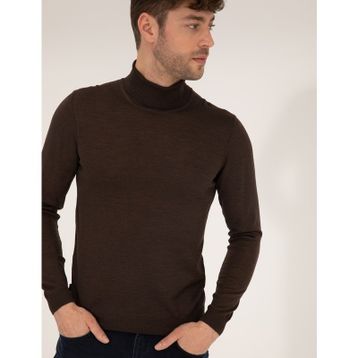 Pierre Cardin 50257302-VR029 Kahverengi Erkek Kazak