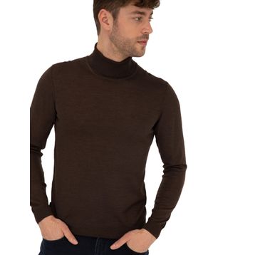 Pierre Cardin 50257302-VR029 Kahverengi Erkek Kazak