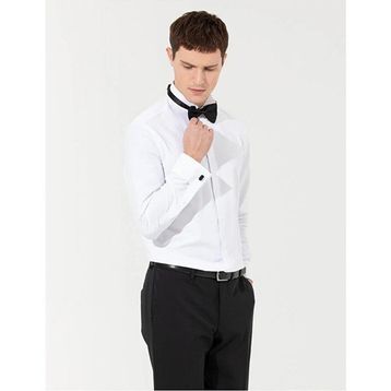 Pierre Cardin 50258964-VR013 Beyaz Erkek Gömlek