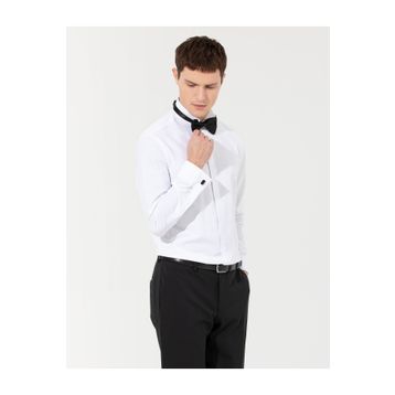 Pierre Cardin 50258964-VR013 Beyaz Erkek Gömlek