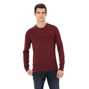 Pierre Cardin 50259797-VR014 Bordo Erkek Kazak
