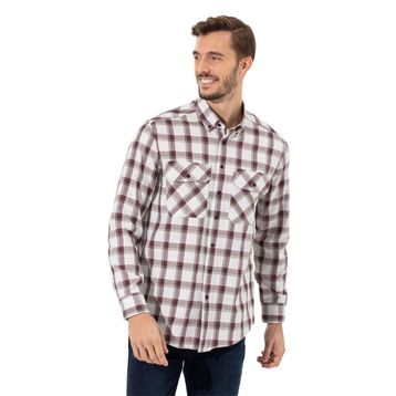 Pierre Cardin 50261755-VR014 Bordo Desenli Erkek Gömlek