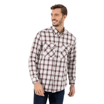 Pierre Cardin 50261755-VR014 Bordo Desenli Erkek Gömlek