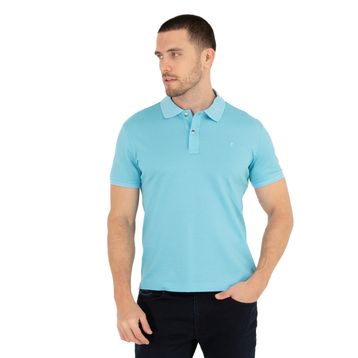 Pierre Cardin 50262665-VR003 Açık Mavi Slim Fit Polo Yaka Basic Erkek T-shirt