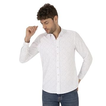 Pierre Cardin 50265075-VR041 Pembe Desenli Erkek Gömlek