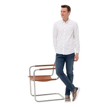 Pierre Cardin 50265077-VR092 Açık Yeşil Desenli Erkek Gömlek