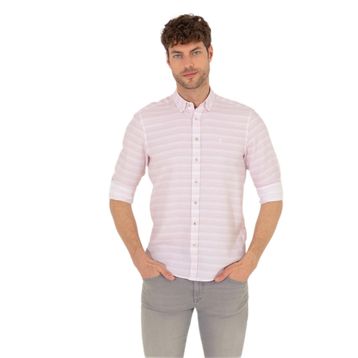 Pierre Cardin 50267994-VR026 Gül Kurusu Desenli Erkek Gömlek