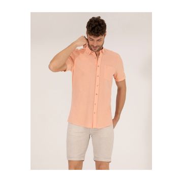 Pierre Cardin 50268184-VR051 Turuncu Erkek Gömlek