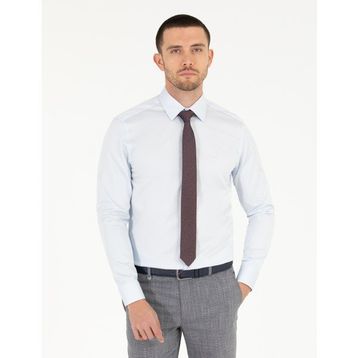 Pierre Cardin 50268201-VR003 Açık Mavi Basic Erkek Gömlek