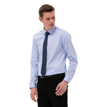 Pierre Cardin 50268201-VR032 Koyu Mavi Erkek Gömlek