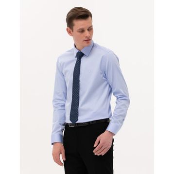 Pierre Cardin 50268201-VR032 Koyu Mavi Erkek Gömlek