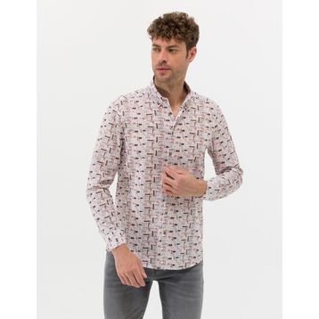 Pierre Cardin 50269435-VR011 Bej Desenli Erkek Gömlek