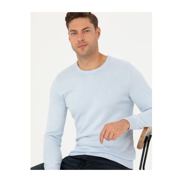 Pierre Cardin 50270179-VR003 Açık Mavi Erkek Kazak