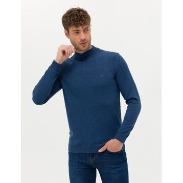 Pierre Cardin 50276161-VR155 İndigo Melanj Erkek Kazak