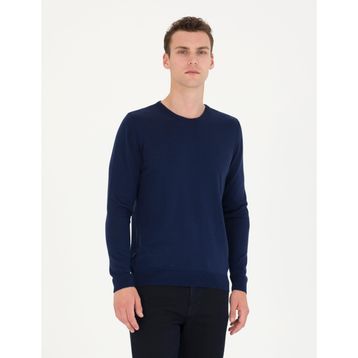 Pierre Cardin 50276349-VR059 Açık Lacivert Erkek Kazak