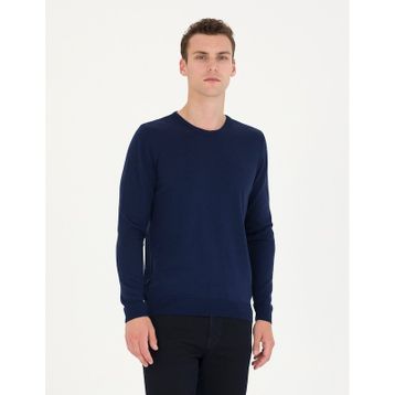 Pierre Cardin 50276349-VR059 Açık Lacivert Erkek Kazak