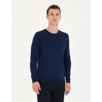 Pierre Cardin 50276349-VR059 Açık Lacivert Erkek Kazak