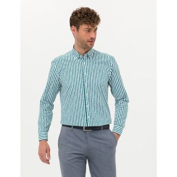 Pierre Cardin 50276696-VR055 Zümrüt Erkek Gömlek