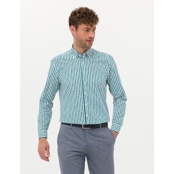 Pierre Cardin 50276696-VR055 Zümrüt Erkek Gömlek