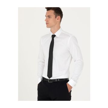 Pierre Cardin 50277144-VR013 Beyaz Erkek Gömlek