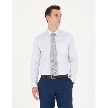 Pierre Cardin 50277146-VR003 Açık Mavi Basic Erkek Gömlek
