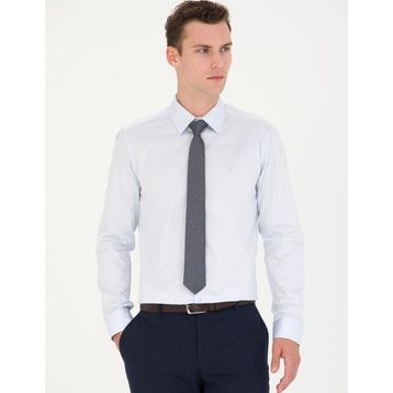 Pierre Cardin 50277147-VR003 Açık Mavi Basic Erkek Gömlek