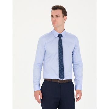 Pierre Cardin 50277147-VR032 Koyu Mavi Erkek Gömlek