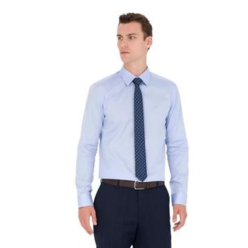 Pierre Cardin 50277147-VR032 Koyu Mavi Erkek Gömlek
