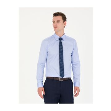 Pierre Cardin 50277147-VR032 Koyu Mavi Erkek Gömlek