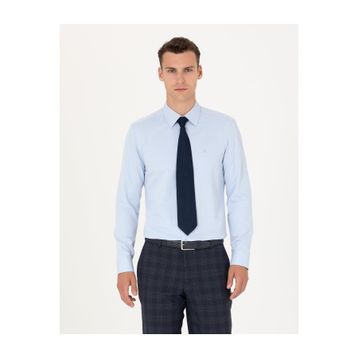 Pierre Cardin 50277778-VR003 Açık Mavi Erkek Gömlek