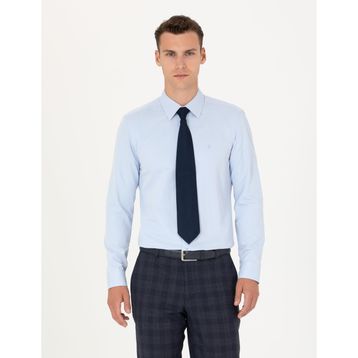 Pierre Cardin 50277778-VR003 Açık Mavi Erkek Gömlek