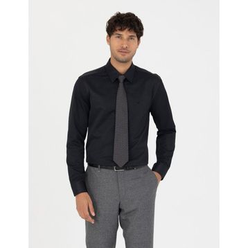 Pierre Cardin 50277778-VR046 Siyah Erkek Gömlek